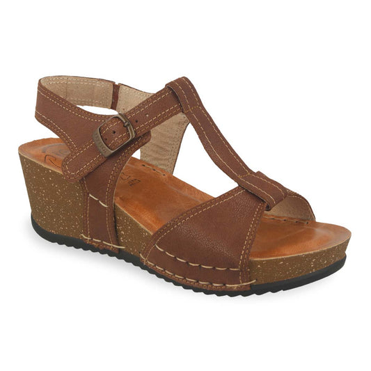 Photo of the Leather Woman Sandal Brown (33e43bg)