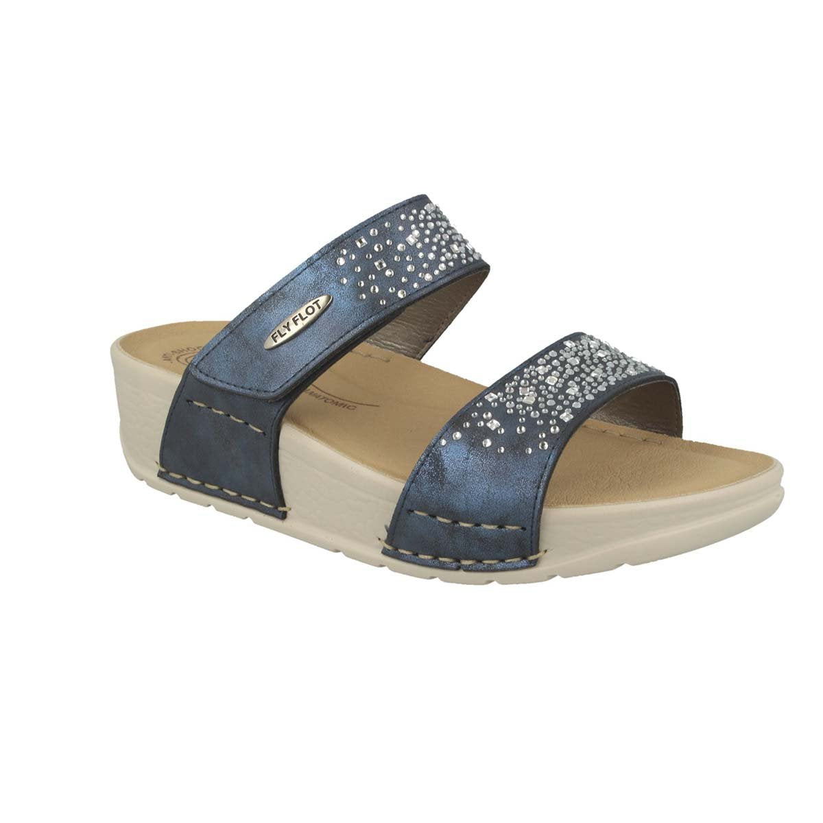 Photo of the Synthetic Woman Slipper Blue (38e67a2)