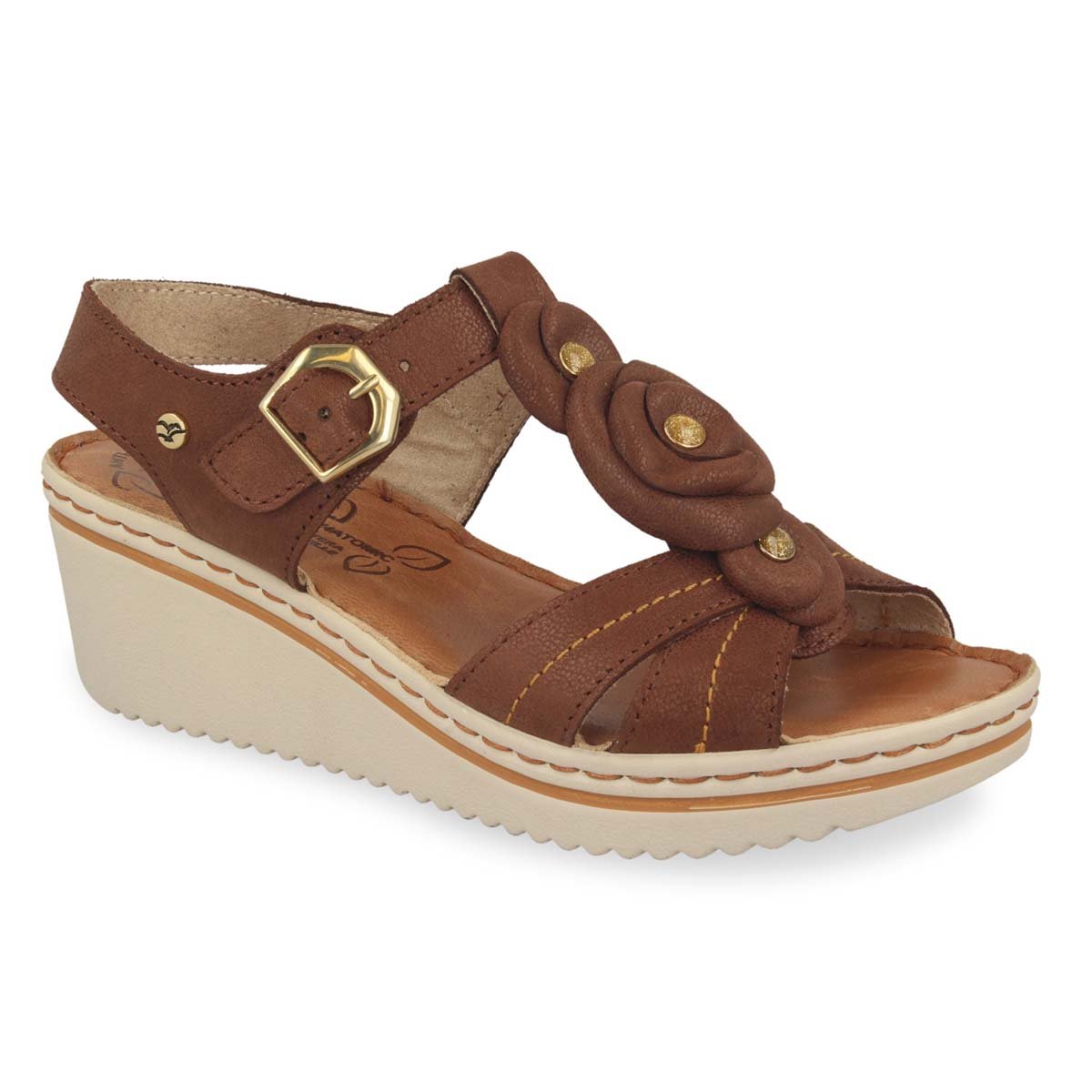 Photo of the Leather Woman Sandal Brown (41e54bg)