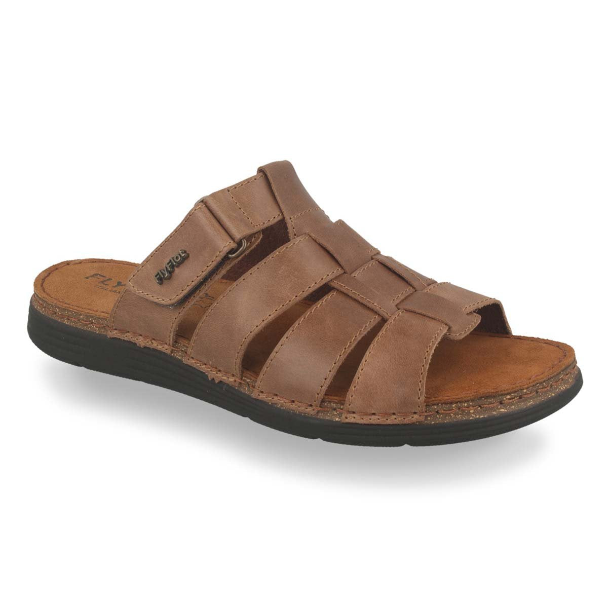 Photo of the Leather Man Slipper Dark Brown (68133gn)
