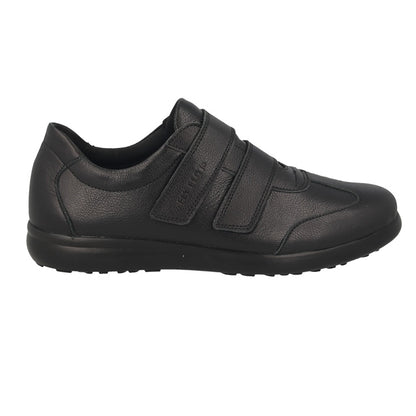 Leather Man Shoe Black  (140586   3B)