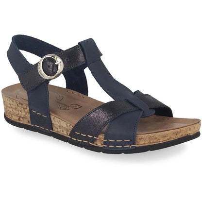 See photos Leather Woman Sandal Blue (15A39PG)