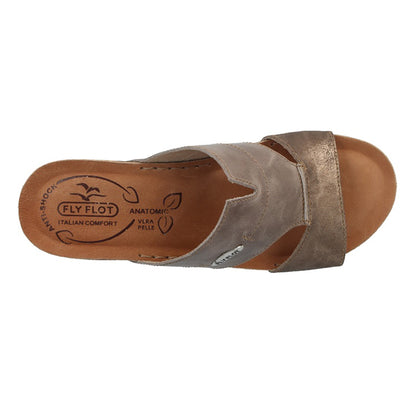 Leather Woman Slipper Taupe  (230248   7G)