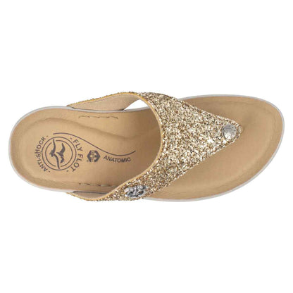 Synthetic Woman Slipper Gold (38G55HB)