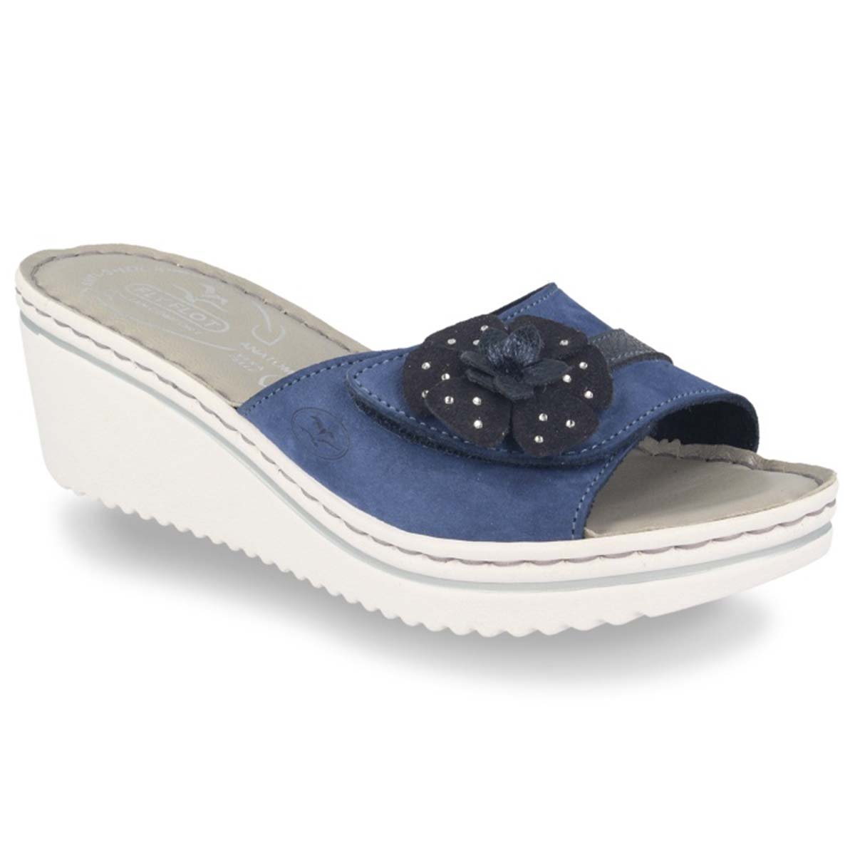 See photos Leather Woman Slipper Blue (41D433G)