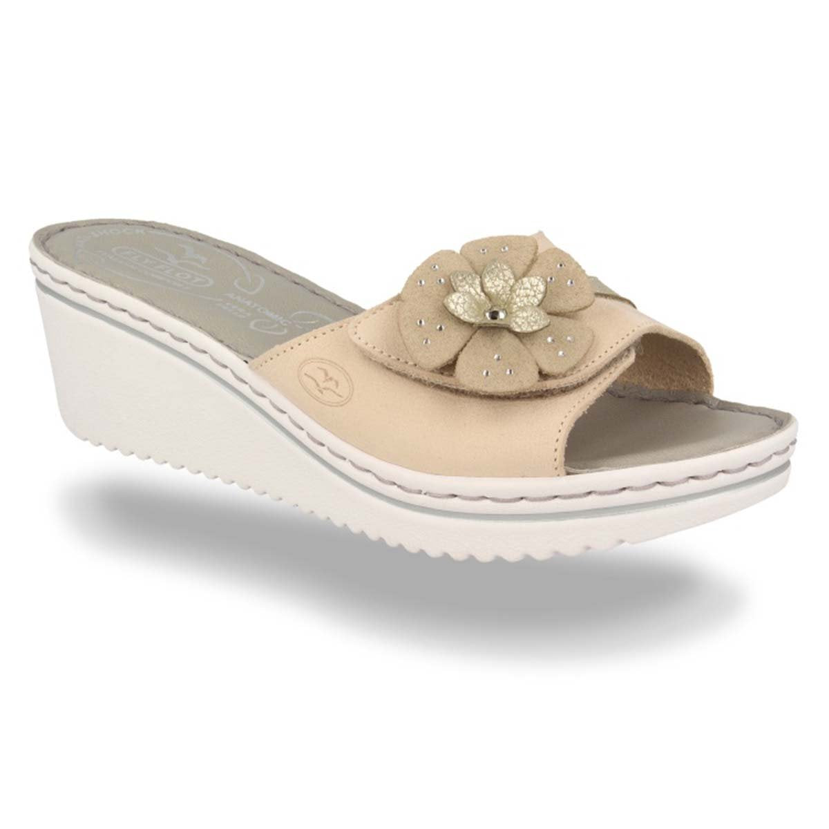 See photos Leather Woman Slipper Beige (41D433G)