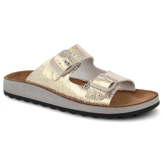 Synthetic Woman Slipper Gold (77G64GC)