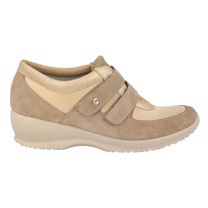 Synthetic Leather Woman Shoe Beige  (170B35   QQ)