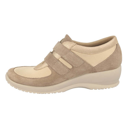 Synthetic Leather Woman Shoe Beige  (170B35   QQ)